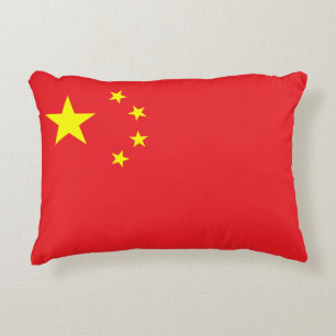 Chinesische Flagge Dekokissen