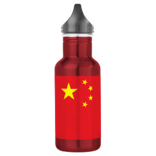 Chinesische Flagge Edelstahlflasche