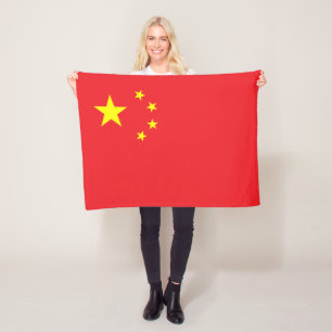 Chinesische Flagge Fleecedecke