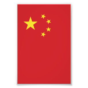 Chinesische Flagge Fotodruck