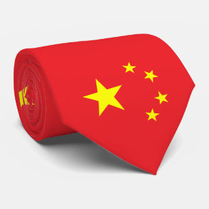 Chinesische Flagge Krawatte