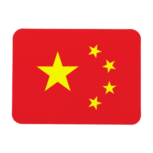 Chinesische Flagge Magnet (Horizontal)