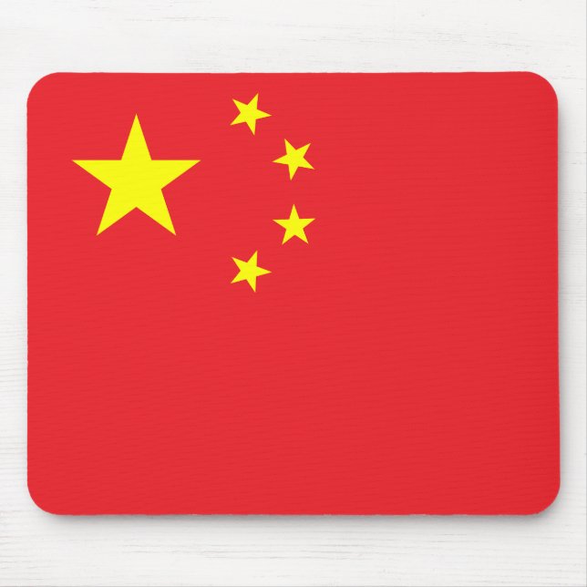 Chinesische Flagge Mousepad (Vorne)