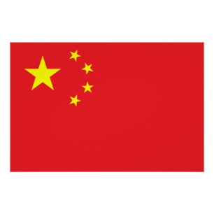 Chinesische Flagge Poster