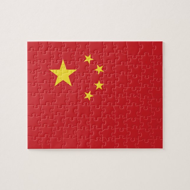 Chinesische Flagge Puzzle (Horizontal)