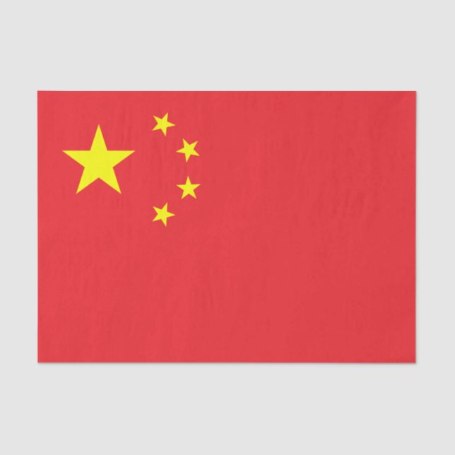 Chinesische Flagge Seidenpapier (Vorderseite)