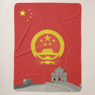Chinesische Flagge Sherpadecke