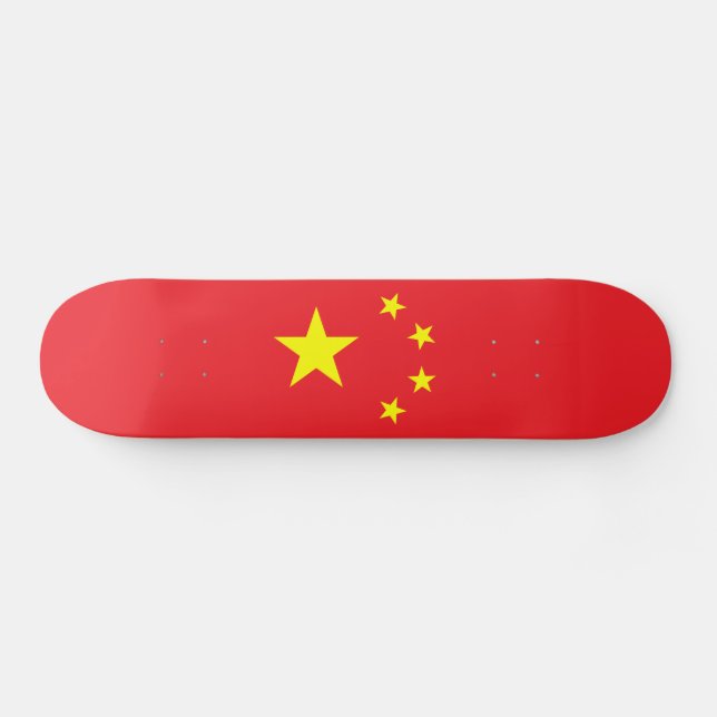 Chinesische Flagge Skateboard (Horizontal)