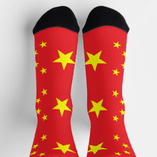 Chinesische Flagge Socken