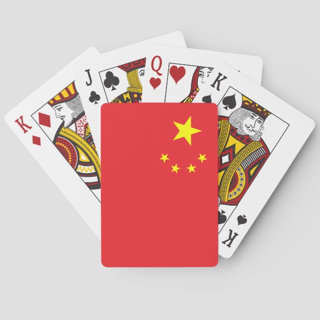 Chinesische Flagge Spielkarten (Rückseite)