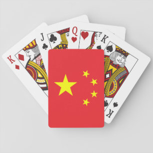 Chinesische Flagge Spielkarten