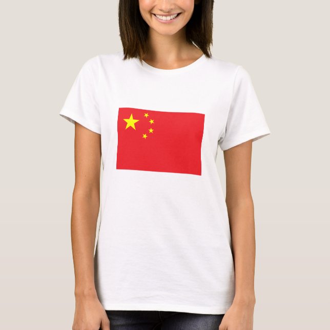 Chinesische Flagge T-Shirt (Vorderseite)