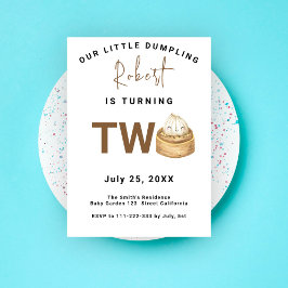 Chinesische Geburtstagspartei mit Knödel Einladung