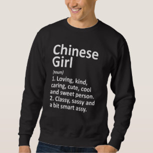 Chinesische Girl-China Funny Country Zuhause Roots Sweatshirt