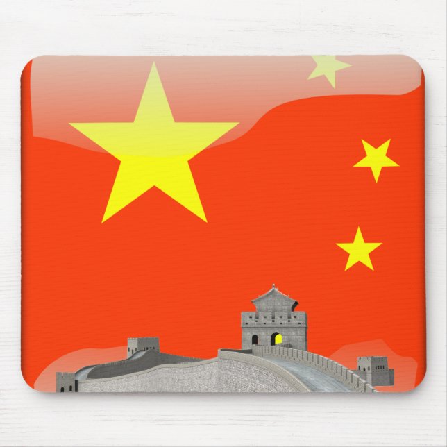 Chinesische glatte Flagge Mousepad (Vorne)
