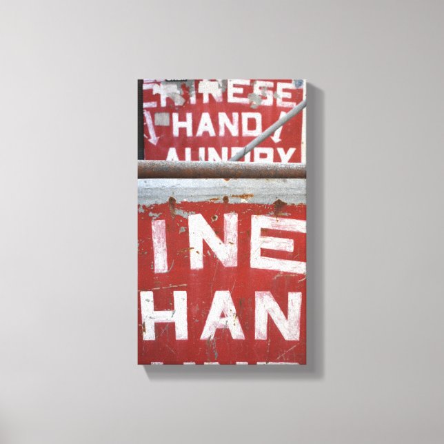 Chinesische Hand Wäsche NYC Urban Fotografie New Y Leinwanddruck (Vorderseite)