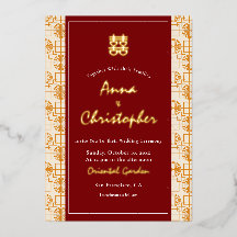 Chinesische Hochzeit auspicious zweisprachigen Per