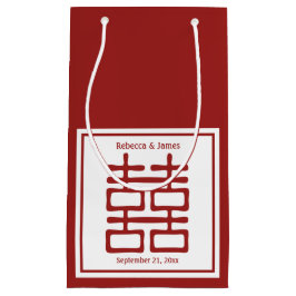 Chinesische Hochzeit mit doppeltem Glück Kleine Geschenktüte