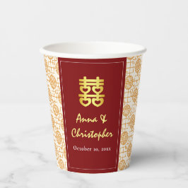 Chinesische Hochzeit peranakan Pappbecher