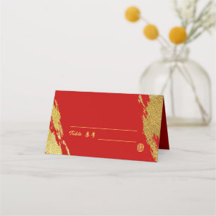 Chinesische Hochzeit Platzkarte