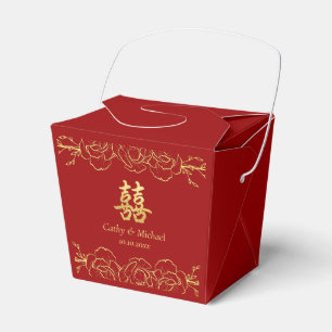 Chinesische Hochzeit vom Roten Gold Geschenkschachtel
