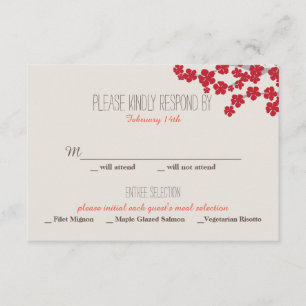 Chinesische Hochzeitseinladung - UAWG RSVP Karte