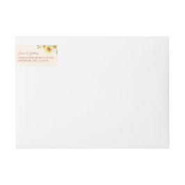 Chinesische Hochzeitsgelbe Rücksendeadresse