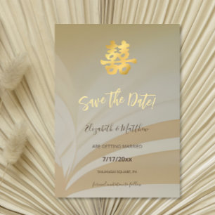 Chinesische Hochzeitskunst Save the Date