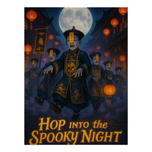 Chinesische Hopping Vampire - Spooky Halloween 202 Poster