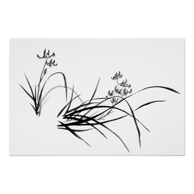 Chinesische Iris im Frühling Poster (Vorderseite)