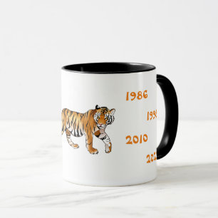 Chinesische Jahre der Tiger-Abbildung Tasse