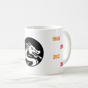 Chinesische Jahre des Drachen 1940 bis 2024 Kaffeetasse