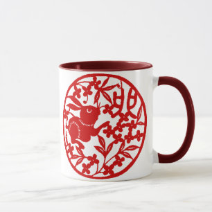 Chinesische Kaninchen-Tasse Tasse