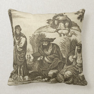 Chinesische Kaufleute, die Wahrsager zu en Kissen