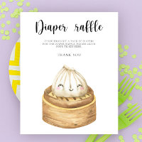 Chinesische Knödel-Babydusche-Windel-Tombola