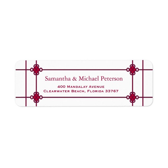 Chinesische Knots-Hochzeitadresse (Vorne)