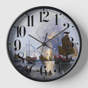 Chinesische Kriegsschiffe zerstören 1843 Uhr