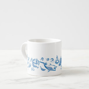 Chinesische Küche Tinte Zeichnend Espresso oder Te Espressotasse