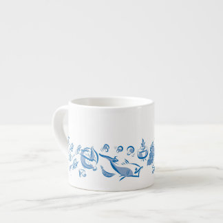 Chinesische Küche Tinte Zeichnend Espresso oder Te Espressotasse