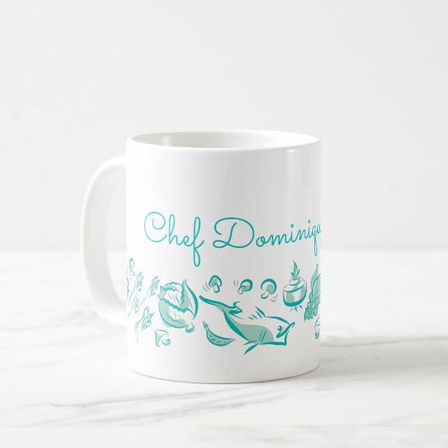 Chinesische Küche Zeichnend Tasse (Vorderseite Links)
