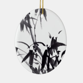 Chinesische Kunst mit Bambusmalerei Keramik Ornament
