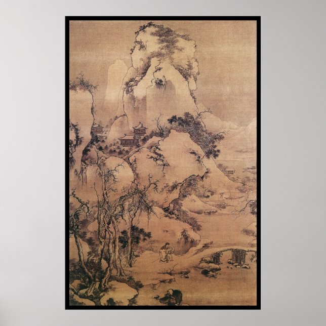 Chinesische Landschaft (I) Poster (Vorne)