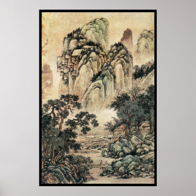 Chinesische Landschaft (VI) Poster (Vorne)