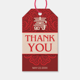 Chinesische "Langlebigkeit" 90. Geburtstagsgeschen Geschenkanhänger