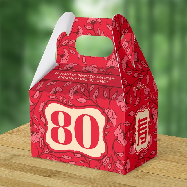 Chinesische "Langlebigkeit" - "Birthday Favor Box" Geschenkschachtel (Von Creator hochgeladen)