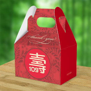 Chinesische "Langlebigkeit" Geburtstag (100 Jahre Geschenkschachtel