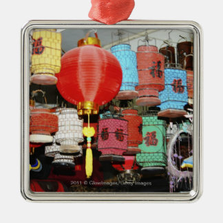 Chinesische Laternen in der China Ornament Aus Metall