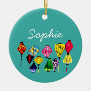 Chinesische Laternenkunst Keramik Ornament