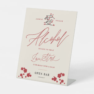 Chinesische Liebe Kirsche Blüten Alkohol Liebe Ges Sockelschild