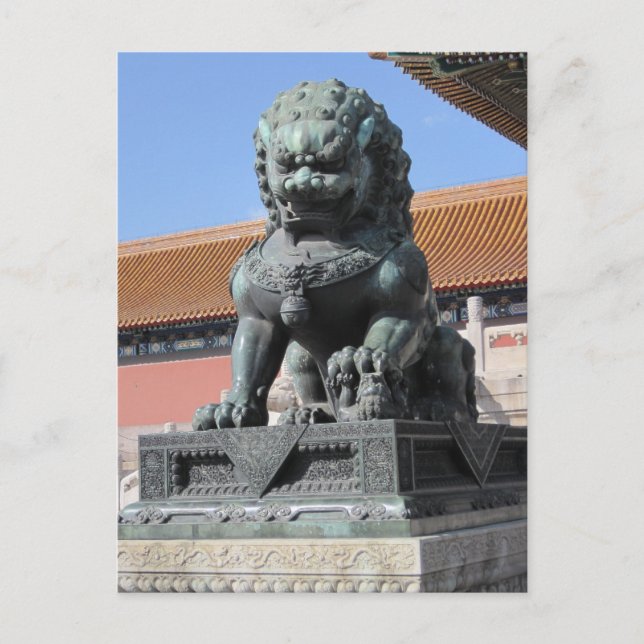 Chinesische Lion PostCard Postkarte (Vorderseite)